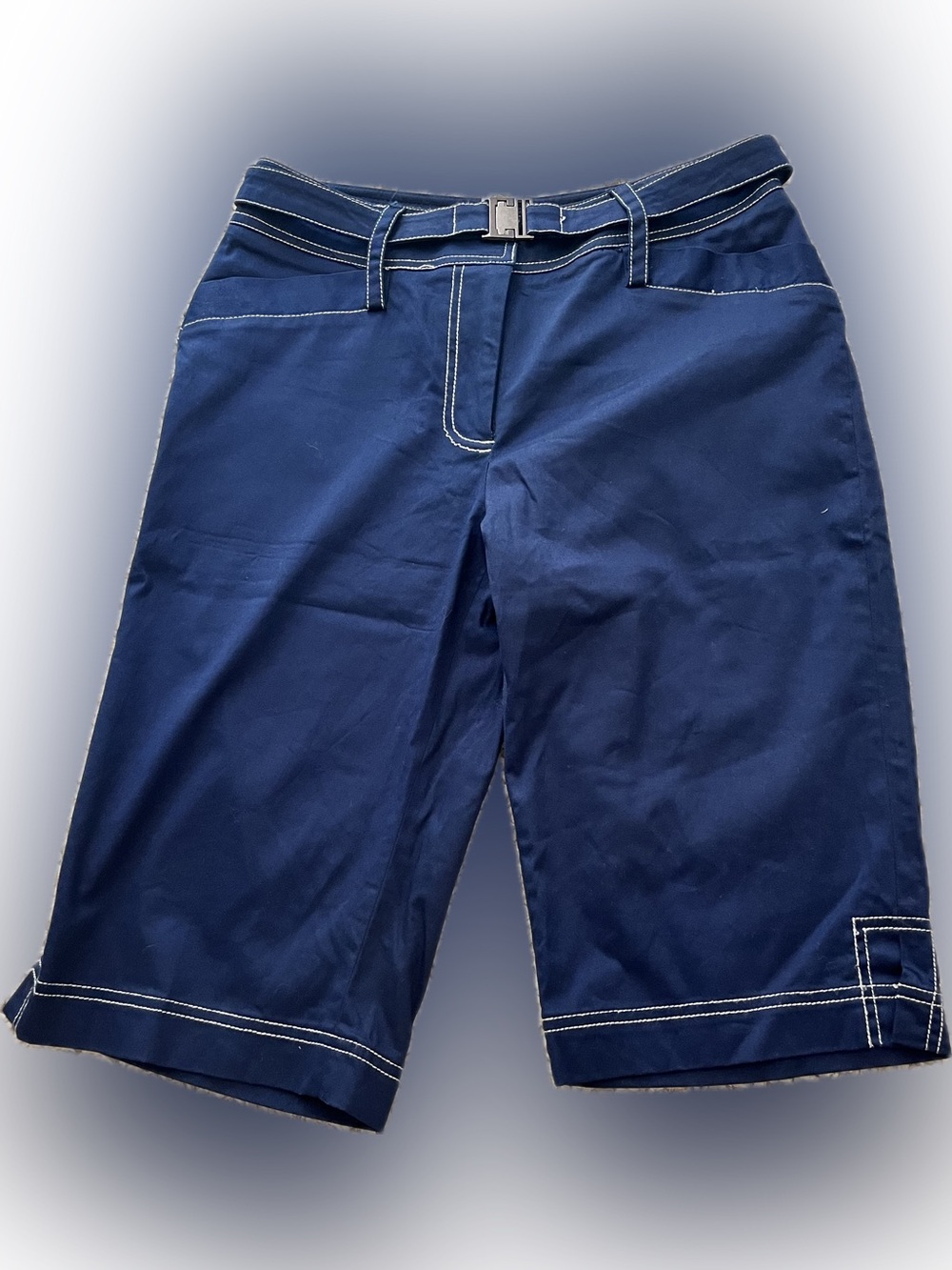 Women’s Navy Blue Bermuda Shorts
